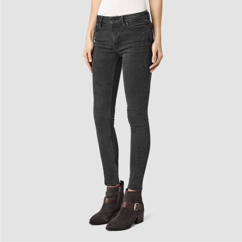 All Saints | Mast Fit Skinny Jeans In Mid Grey Size 29